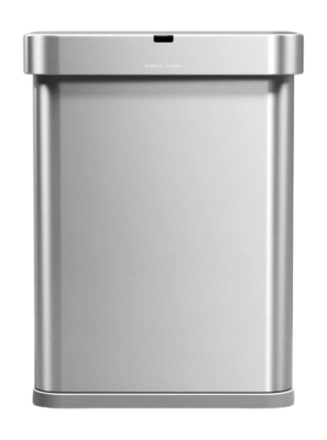 Prullenbak Simplehuman Rechthoekig Met Sensor Geborsteld Staal 58L