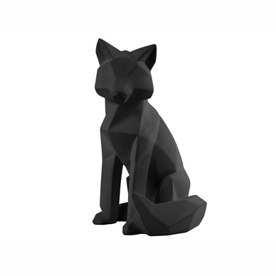 Beeld PT Living Origami Fox Polyresin Large Matt Black