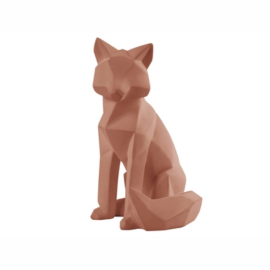 Beeld PT Living Origami Fox Polyresin Large Matt Clay Brown