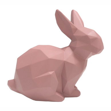 Origami Bunny PT Living Sitting Matt Pink
