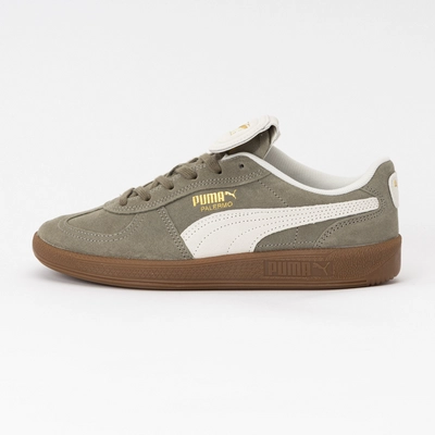 PUMA Unisex Palermo Premium Suede Velvet Moss Warm White