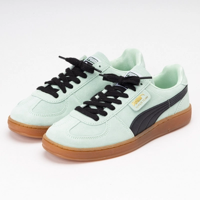 Trainers PUMA Unisex Super Team Suede Fresh Mint White Gum Sneaker District COM