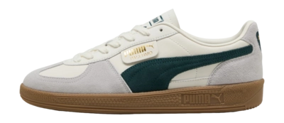 PUMA Unisex Palermo Lth Warm White / Green Terrain