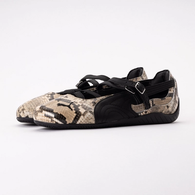 PUMA Women Speedcat Ballet Snake Black-Vapor Gray | Sneaker