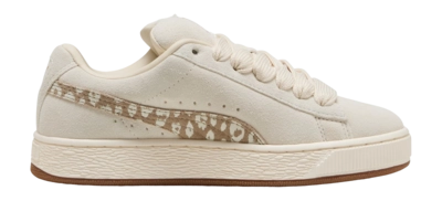 PUMA Youth Suede XL Leopard Alpine Snow-Warm White