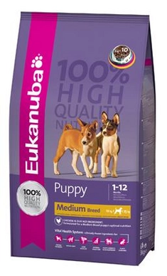 Hondenbrokken Eukanuba Puppy Medium 15 kg