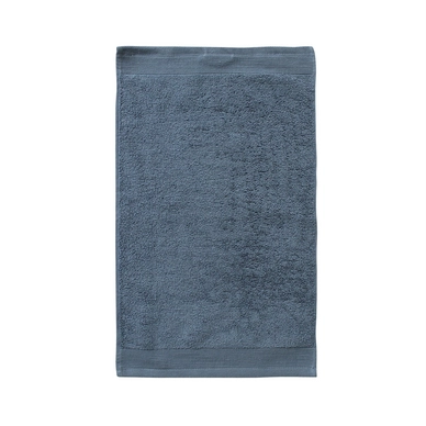 Serviette Invités Essenza Pure Bleu Pierre Coton Microfibre (33 x 50 cm)