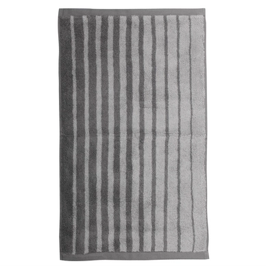 Handdoek Pure Stripe Grey Katoen Badstof Essenza