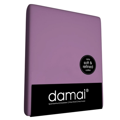 Drap-housse Split Surmatelas Damai Violet 12 cm (Coton)