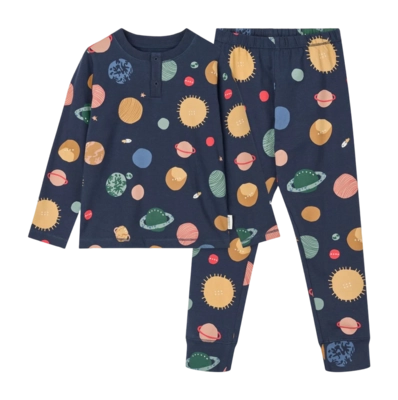 Pyjama Liewood Kids Wilhelm Printed Pyjamas Set Universe / Classic Navy