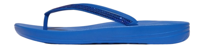 Flip Flops FitFlop iQushion Sparkle TPU Damen French Blue