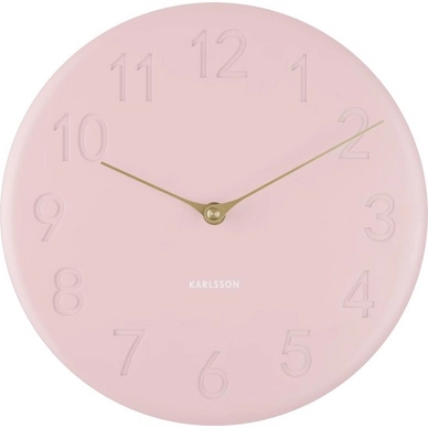 Klok Karlsson Sole Numbers Polyresin Matt Pink 25 cm