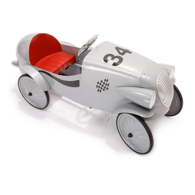 Trapauto Baghera Race Car Zilver
