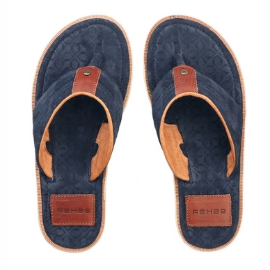 Slipper Rehab Raoul Art Deco Dark Blue