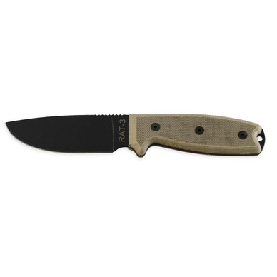 Survival Knife Ontario RAT-3 + Plastic Holster