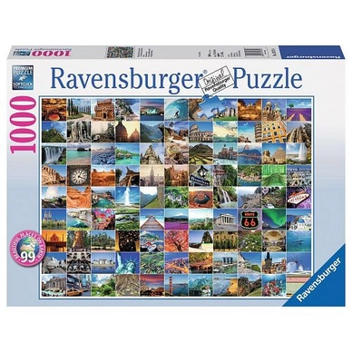 Puzzel Ravensburger 99 Mooie Plekken Op Aarde (1000 Stukjes)