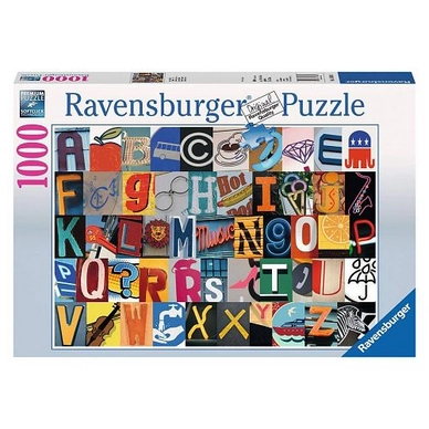 Puzzel Ravensburger Kleurrijk Alfabet (1000 Stukjes)