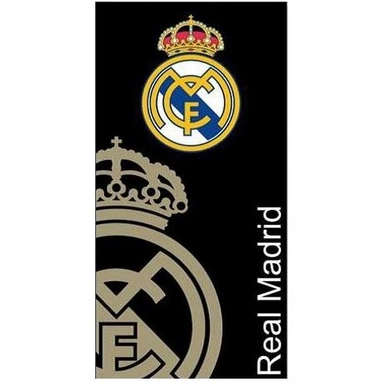 Serviette de Plage Real Madrid Logo Noir