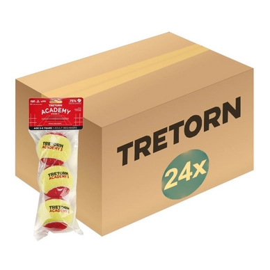 Tennis Balls Tretorn Academy Red Felt 3 Pack (Box 24x3)