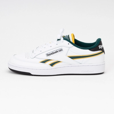 Reebok Men Club C Revenge White Fierce Gold Collegiate Green