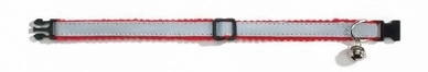 Halsbandje Beeztees Reflecterend Nylon Grijs Rood