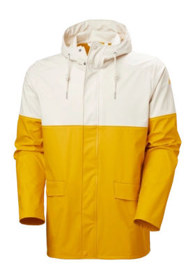 Regenjas Helly Hansen Men Moss Block Coat Essential Yellow HELOX+