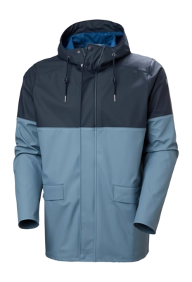Regenjas Helly Hansen Men Moss Block Coat Washed Navy HELOX+