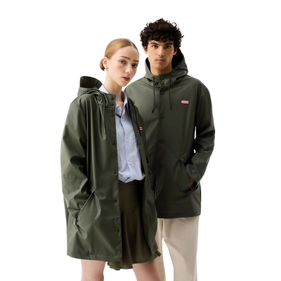 Andrea PU Rain Coat - Unisex - Kambaba (mørk olivengrøn)