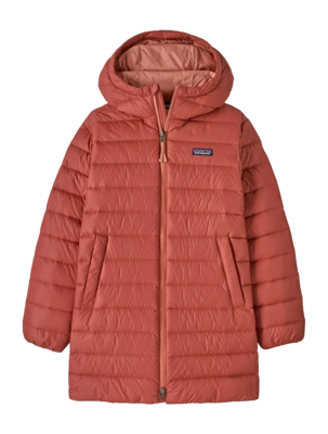 Regenjas Patagonia Kids Down Sweater Parka Potters Red