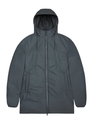 Regenjas RAINS Unisex Lohja Long Insulated Jacket Lagoon