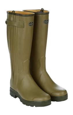 Gummistiefel  Le Chameau Chasseur Cuir Vert