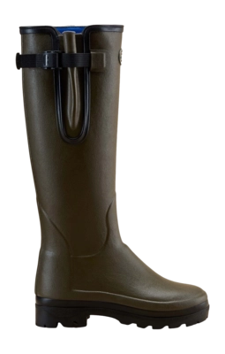 Regenlaars Le Chameau Women Vierzonord Neoprene Boot Vert Chameau / Black