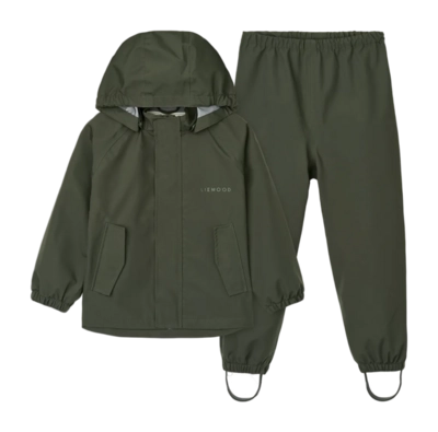 Regenpak Liewood Kids Pedia Rainwear Set Hunter Green