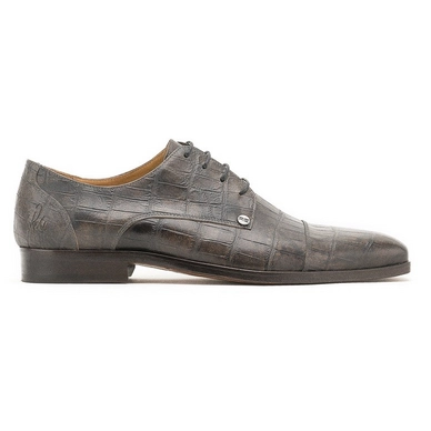 Schnürschuhe Rehab Marino Croco Smoke Herren