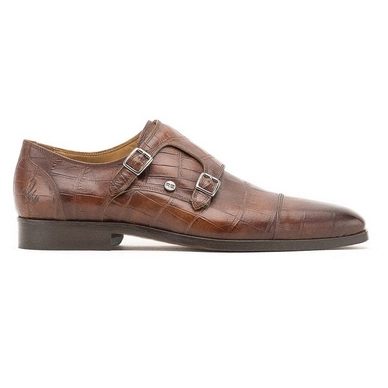 Geklede Schoen Rehab Mauro Croco Tobacco