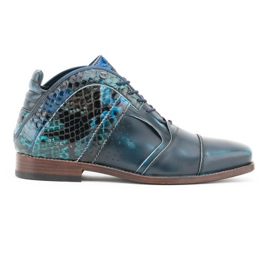 Veterschoen Rehab Sultan II Croco Verniz Ocean