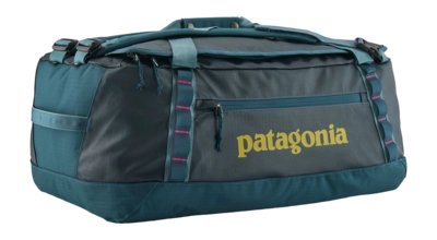 Reistas Patagonia  Black Hole Duffel 55L Tidal Teal w/Luminous Pink