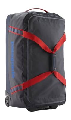 Reistas Patagonia Unisex Black Hole Wheeled Duffel 70L Smolder Blue w/Amanita Red