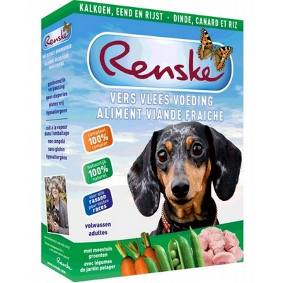 Maaltijdzakken Renske Adult Turkey & Duck (10 stuks) 10 x 395 g