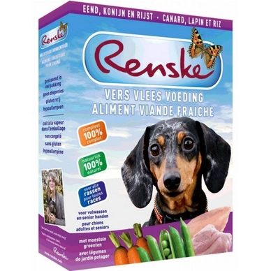 Maaltijdzakken Renske Adult/Senior Duck & Rabbit (10 stuks) 10 x 395 g