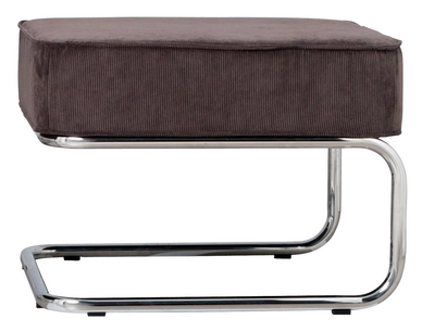 Voetenbank Zuiver Hocker Ridge Rib Grijs