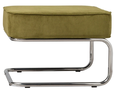 Voetenbank Zuiver Hocker Ridge Rib Groen