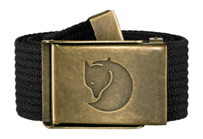 Riem Fjällräven Unisex Canvas Brass Belt Black