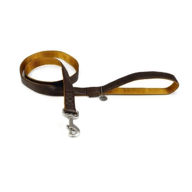 Looplijn Beeztees Mac Leather Soft Touch Bruin