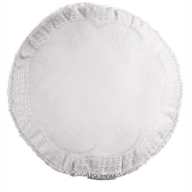 Sierkussen Rivièra Maison Le Blanc Wit (45 cm)