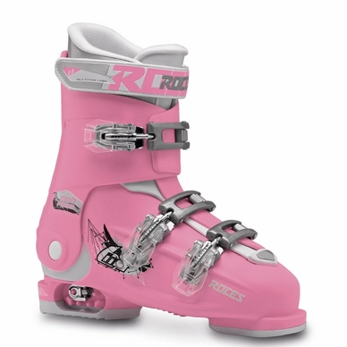 Skischuh Roces Idea Free Pink White Kinder