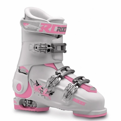 Skischuh Roces Idea Free Weiß Rosa Kinder