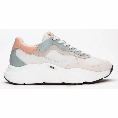 Baskets HUB Femme Rock Off White Apricot Cucumber Off White-Black