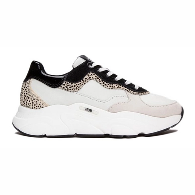 Sneaker HUB Damen Rock Off White Cheetah Off White Black