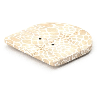 Zitkussen Hartman Piedra Sand Rond (46 x 45 cm)